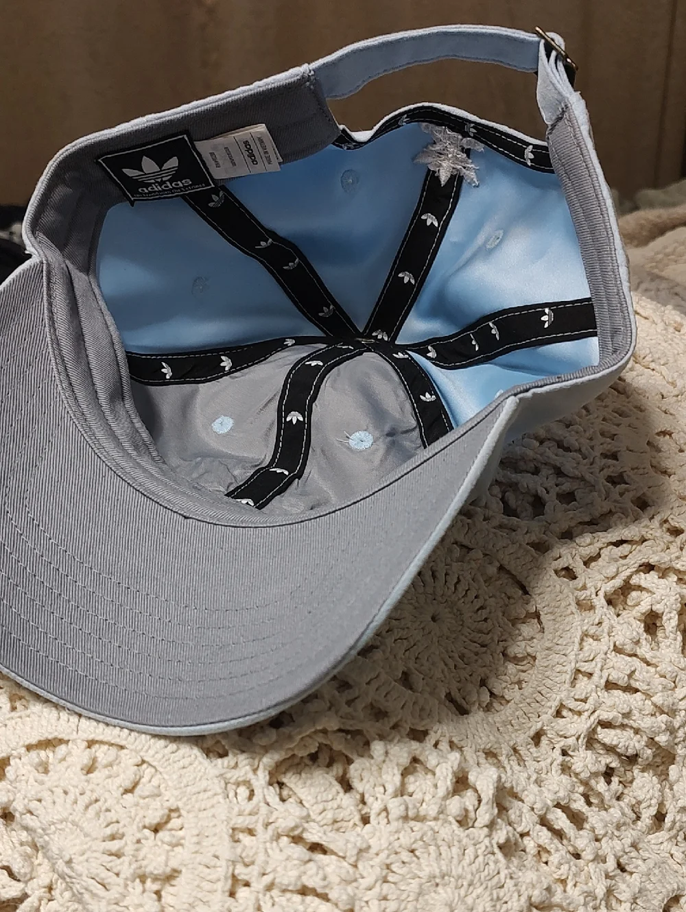 Adidas Originals Light Blue Trefoil Suede Cap
